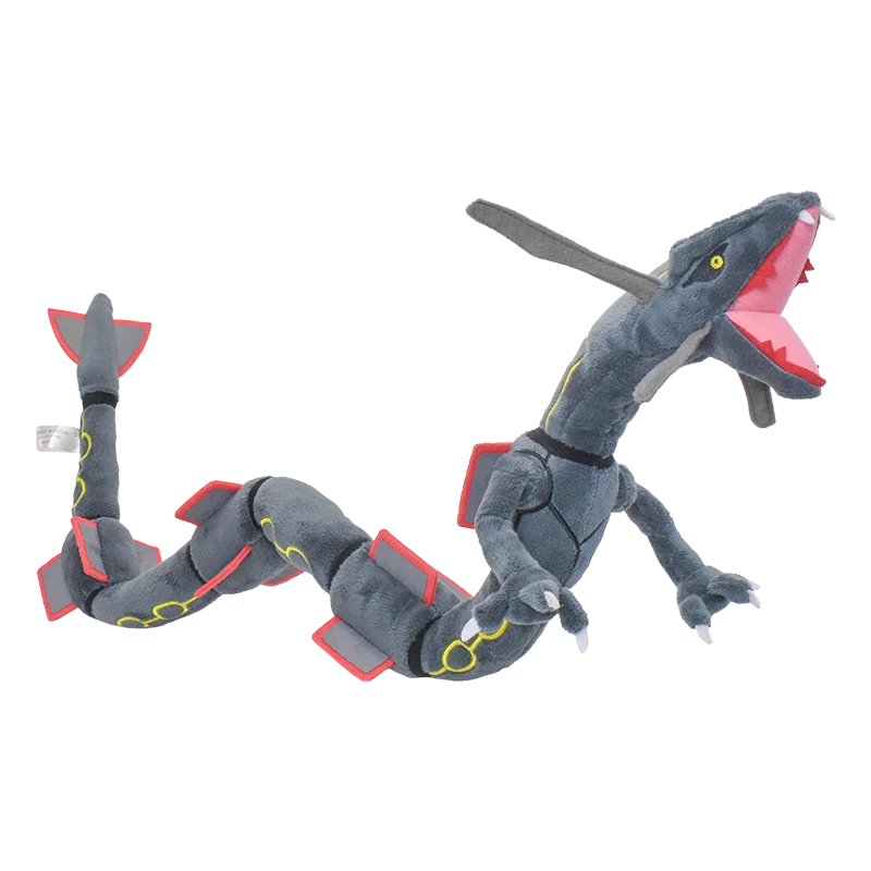 Shiny Rayquaza Plush Toys Stuffed Animal Game for Collectible Gift,Soft Plushies,Cute Cartoon Character Black 12 Inch Beauty World Shop