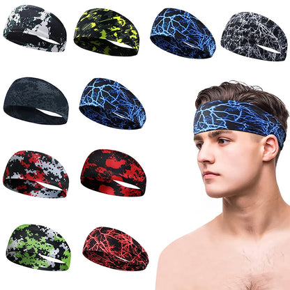 Sports Sweatband Hairband Women's Headwear Anti-Sweat Gym Fitness Sweat Guide Antiperspirant Band Running Headband Beauty World Shop