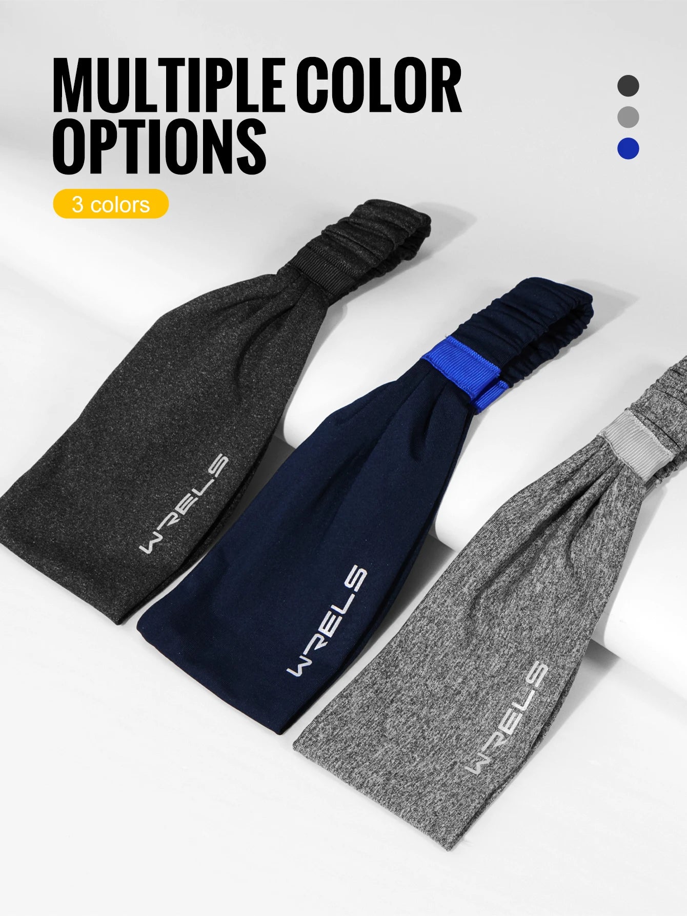 WRELS Sports Headbands Moisture Wicking Sweatbands for Running Breathable Headbands Elastic Non Slip Hairband for Women and Men Beauty World Shop