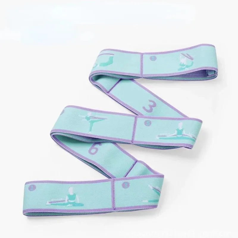 Adult Latin Training Elastic Resistance Band Yoga Auxiliary Stretching Belt Bands Beginner Pilates Dance Loop Fitness Tension Beauty World Shop
