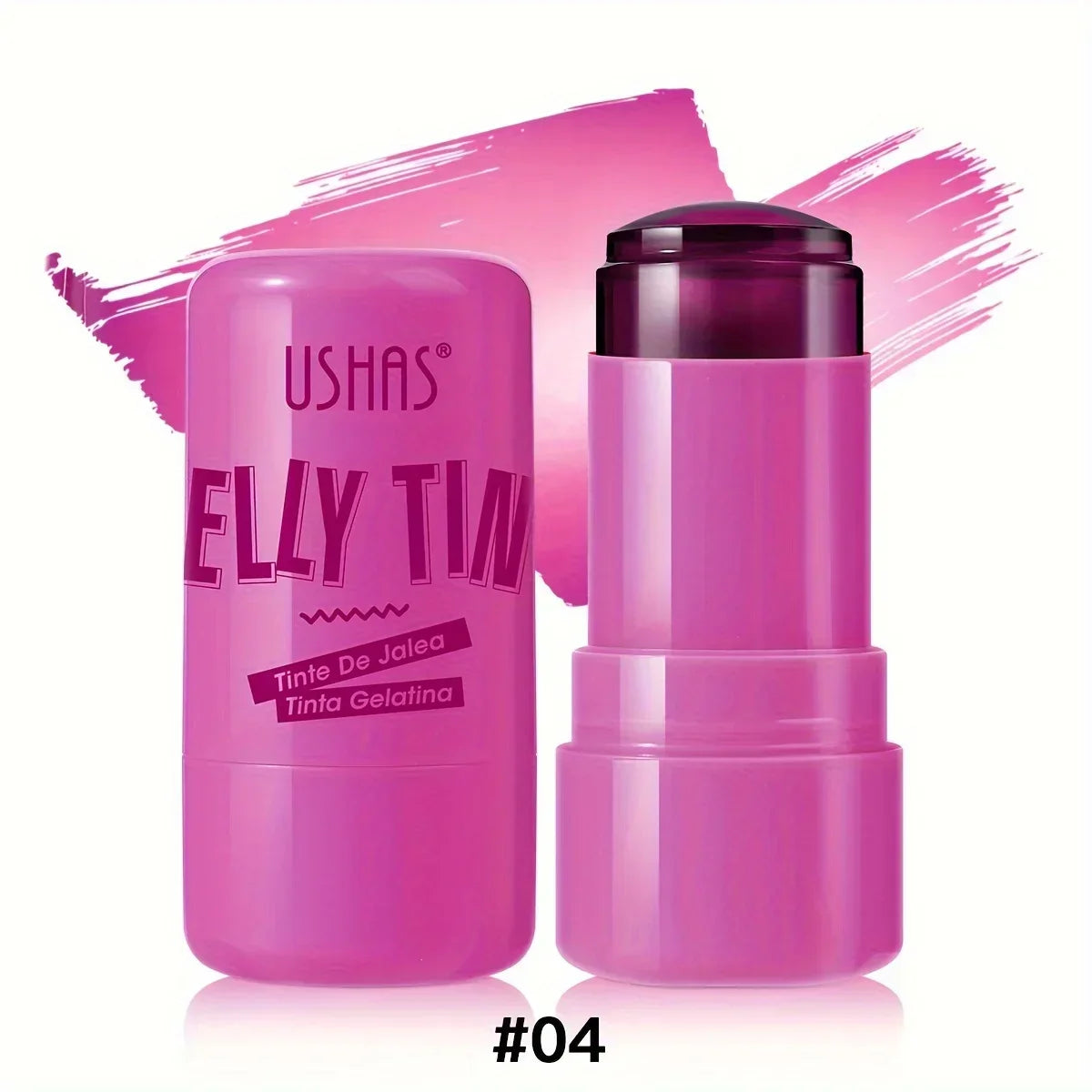 4 Colors Jelly Blush Stick Lip Balm Eyeshadow 3-in-1 Multi-Use Matte Blush Moisturize Brighten Lip Gloss Beauty Trend Shop