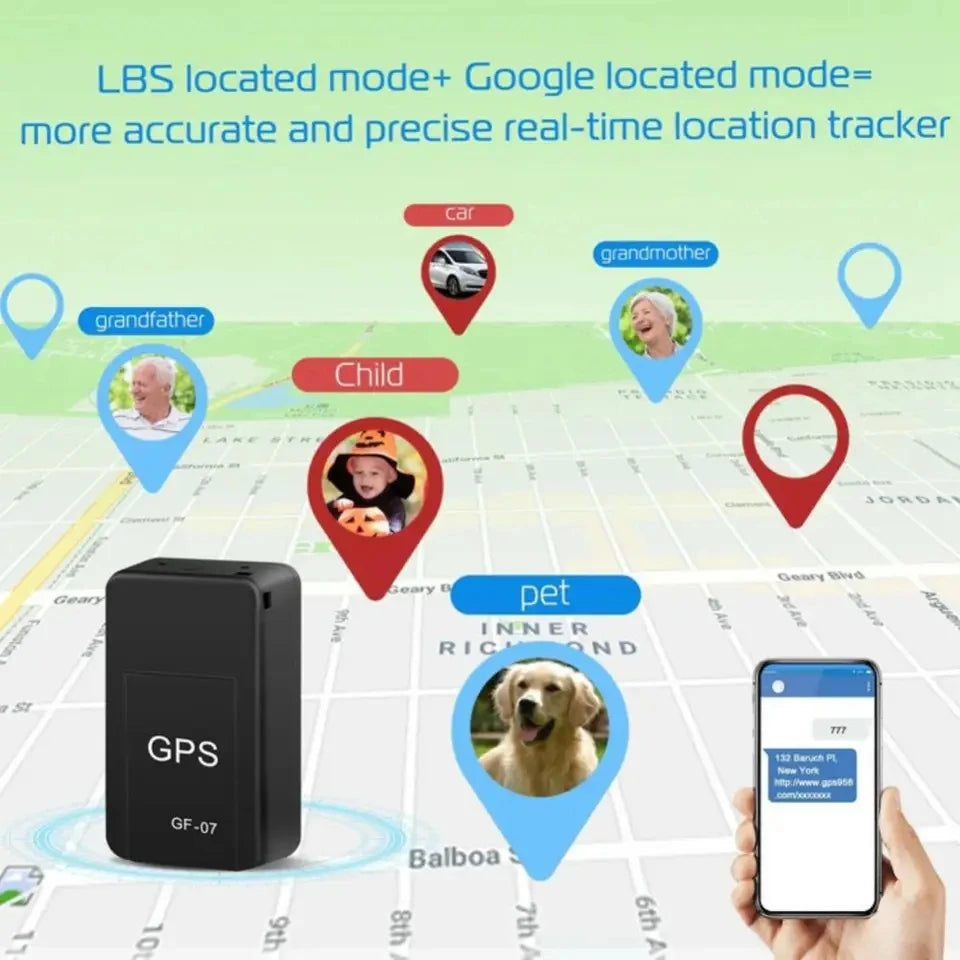 GPS Positioner GF07 Mini Tracking Positioner Rea!Time Tracking Remote Vehicle Positioning MobileRecording  Anti Loss Beauty Fashion