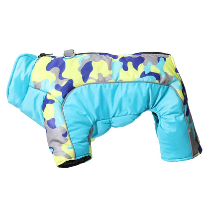 Warm Pet Clothes With D-ring Reflective Dog Jumpsuit For Small Medium Dogs Camouflage Puppy Coat For Winter Chihuahua Pug Jacket Beauty World Shop