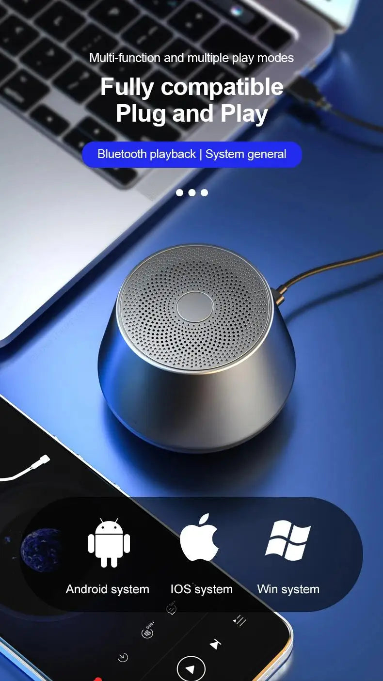 Original Mini Bluetooth 5.0 Speaker Big Audio With Deep Bass Sound Outdoor Soundbox Music Portable Camping Loudspeaker