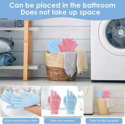 8/12Pcs Bath Glove Exfoliating Wash Skin Spa Massage Shower Scrub Scrubber,Deep Cleansing Bath Scrubber for Smooth Skin-Spa&Mas Beauty World Shop