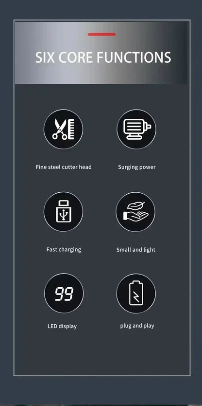 Kemei Hair Clippers KM-2628 KM-678 KM-2024 Professional Electric Beard Clipper Rechargeable Men's Shaver Hair Trimmer Kit Men Beauty Trend Shop