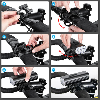 NEWBOLER 10000mAh Smart Bicycle Light Front 10000LM Bike Light Waterproof USB Charging MTB Road Cycling Lamp Bike Accessories Beauty World Shop