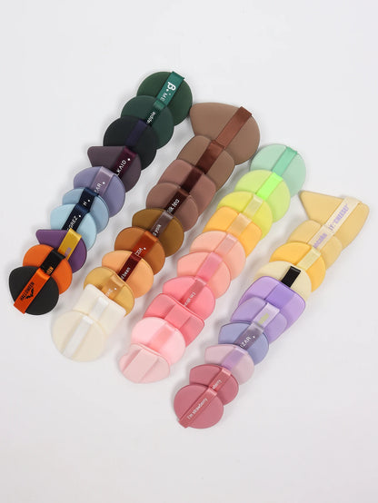 Air Cushion Powder Puff 10-20-30-50 Bags Random Colors and Shapes. Contains Air Cushion Powder Puff, Latex-Free Sponge Mix and Beauty World Shop