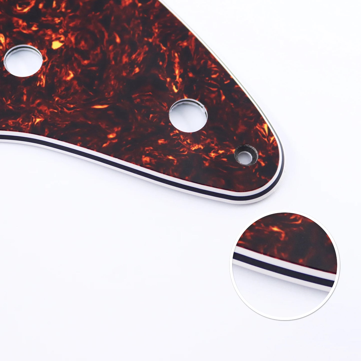 PHRILAM SSH 11 hole ST electric guitar guard, 3-Layer  St  Pickguard with Aluminum Foil Shield Fits American/Mexican ST Beauty World Shop