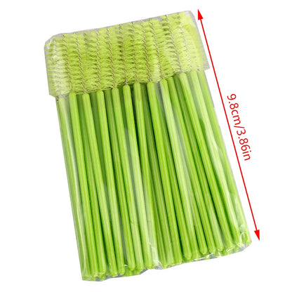 50Pcs Eyelash Brushes Makeup Brushes Disposable Mascara Wands Applicator Spoolers Eye Lashes Cosmetic Brush Lash Extension Tool Beauty World Shop