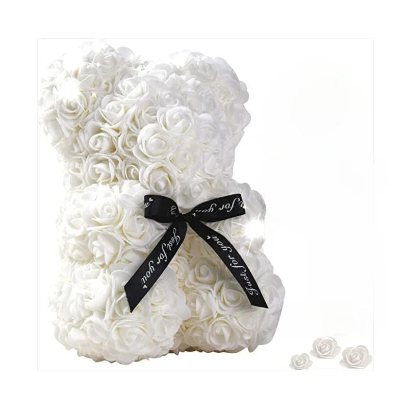 2025 New Artificial Flower Eternal Rose Teddy Bear for Mom Mother's Day Birthday Valentine's Day Anniversary Gifts & Decorations Beauty World Shop