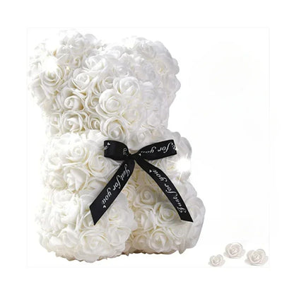 2025 New Artificial Flower Eternal Rose Teddy Bear for Mom Mother's Day Birthday Valentine's Day Anniversary Gifts & Decorations Beauty World Shop