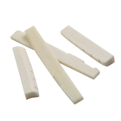2 Sets 4 Pcs 6 String Acoustic Guitar Bone Bridge Saddle 72mm And Nut 43mm Cow Bone Nut Top Folk Pillow Folk Bottom Pillow Beauty World Shop