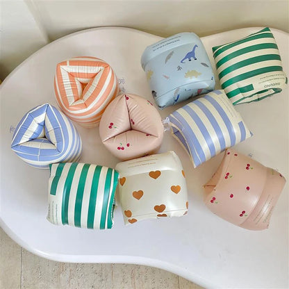 1 pair  Cartoon printing Swimming Arm Floaties， Inflatable Swim Arm Bands Floater Sleeves for Adults and Kids Beauty World Shop