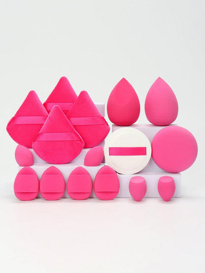 Cat Powder Cotton Candy 16-Piece Set 2 Makeup Eggs & 4 Mini Makeup Eggs & 2 Cotton Candy Powder Puff & 4 Powder Puff & 4 Mini C Beauty World Shop