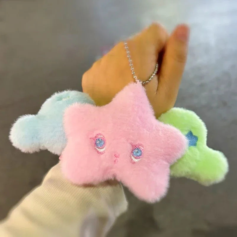 1PC Star Pendant Key Chain Doll Album Plush Pendant Doll School Bag Decoration Gifts Beauty World Shop