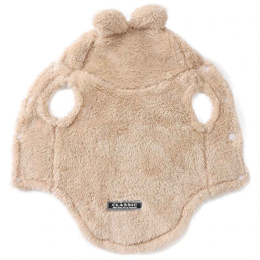 Soft Pet Coat For Small Medium Dogs Cats Dog Fleece Warm Cat Hoodies For Winter Funny Cute Rabbit Ear Sphynx Puppy Kitty Clothes