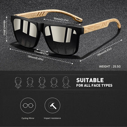 Fashion Vintage Square Square Frame Sunglasses Men Women Fishing Driving Man Luxury Brand Designer Sun Glasses  Eyewear Beauty World Shop