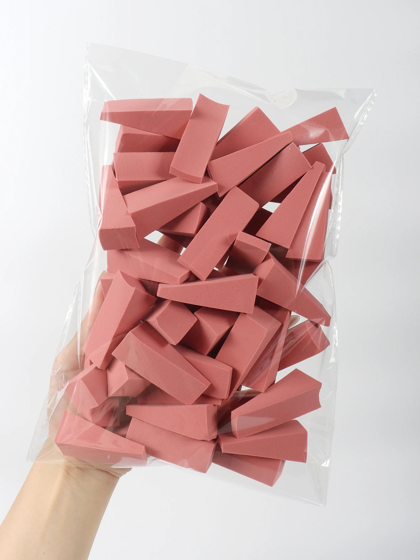 50 Pieces of Random Color Facial Curve Mixed Makeup Sponge, Latex-Free, Small Wedge-Shaped Smooth Application Beauty Sponge Applicator Beauty World Shop