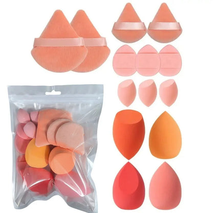 4/14Pcs Makeup Sponge Cosmetic Blender Beauty Egg Foundation Sponges Puff  Powder Puffs Make Up Accessories Women Makeup Tools Beauty World Shop