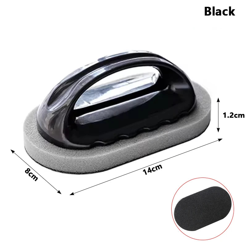 Magic Emery Sponge Brush Wipe Eraser Cleaner Kitchen Bath Rust Strong Decontamination Cleaning Tools With Handle Household Tools Beauty World Shop