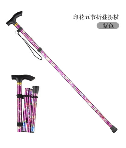 Outdoor Walking Sticks Hiking Camping Mountaineering Poles Telescopic Baton Trekking Poles Folding Cane Crutches Pole Unisex Beauty World Shop