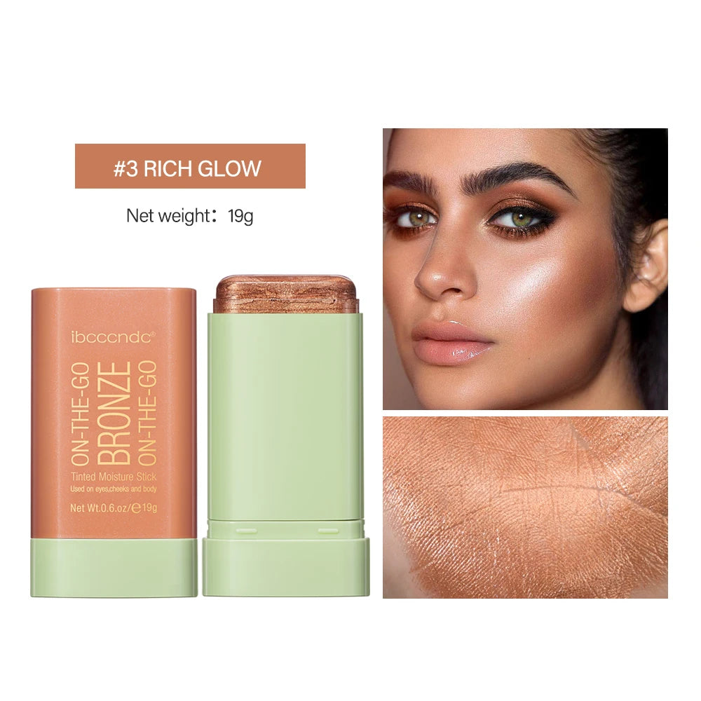 Multi-function Blush Stick Face Makeup Waterproof Easy Color Rouge Blusher Cream Contour Rendering Brightening Contour Makeup Beauty World Shop