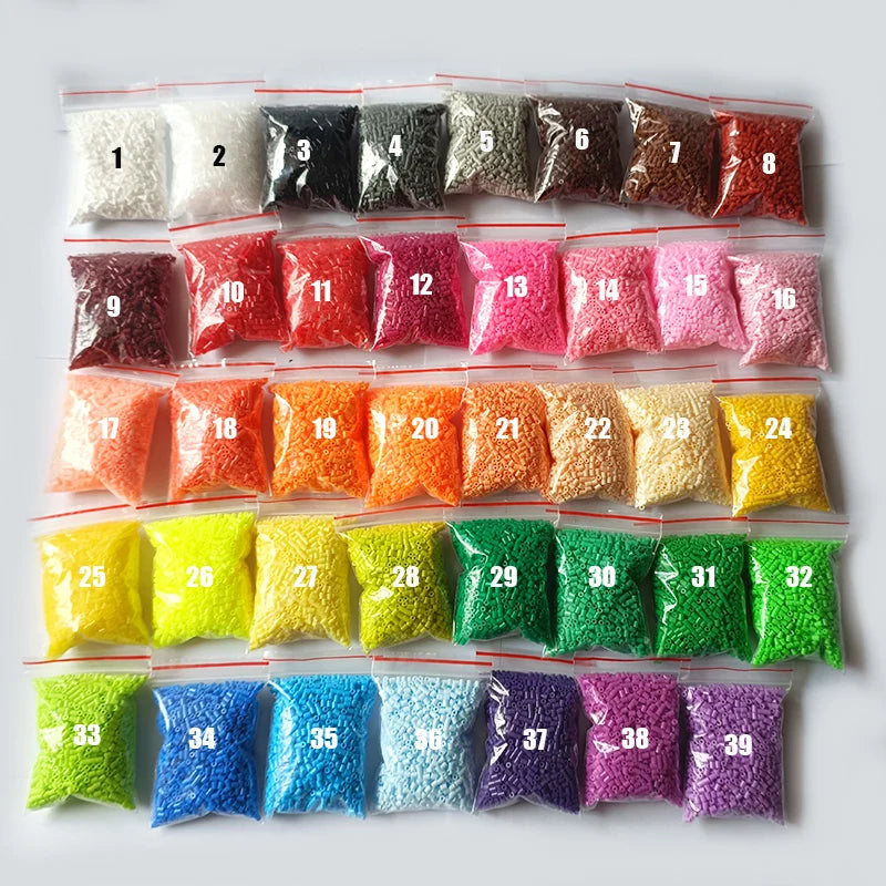 2000 pcs/Bag 2.6mm Hama Beads Puzzle Perlen Iron Beads Diy Perler Fuse Bead Intelligence Educational Toys Beauty World Shop