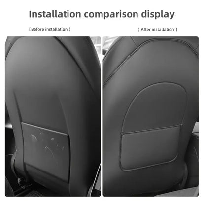 Car Seat Back Protective Mat For Tesla Model 3 / Y Full Seat Anti Kick Pad Leather Anti Scratch Protector Mats Car Accessories Beauty World Shop