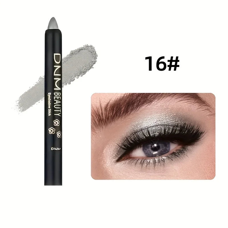 Shimmery Monochrome Eyeshadow Pencil - Waterproof, LongLasting Eye Makeup in Black, Blue, Pink, Purple, Fair - 9 ColorGlitter Ey Beauty Trend Shop