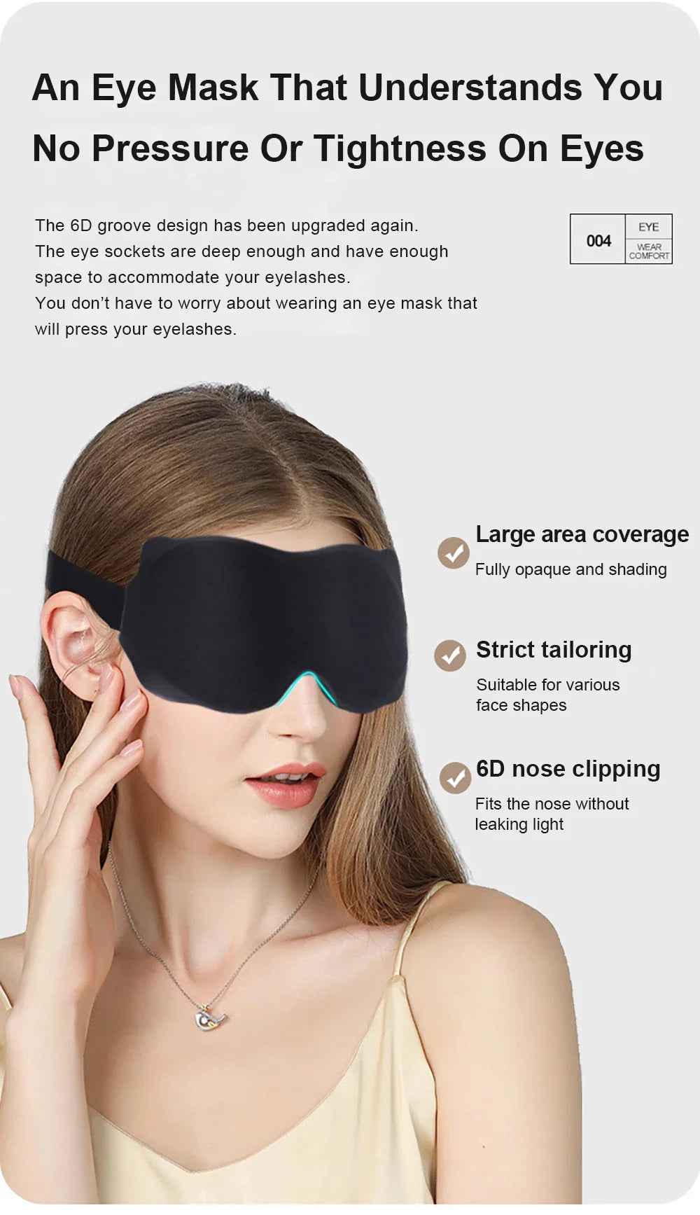 3D Sleeping Mask Block Out Light Soft Padded Sleep Mask For Eyes Slaapmasker Eye Shade Blindfold Sleeping Aid Face Mask Eyepatch Beauty World Shop