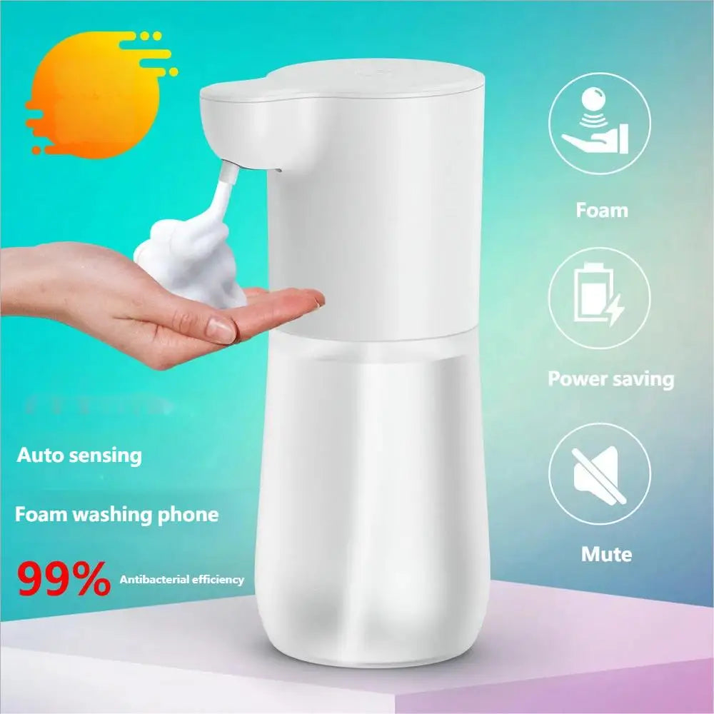HOMEFISH Smart Sensor Automatic Soap Dispenser 350ml USB Charging Contactless Soap Foam Dispenser Hand Sanitizer Machine Beauty World Shop