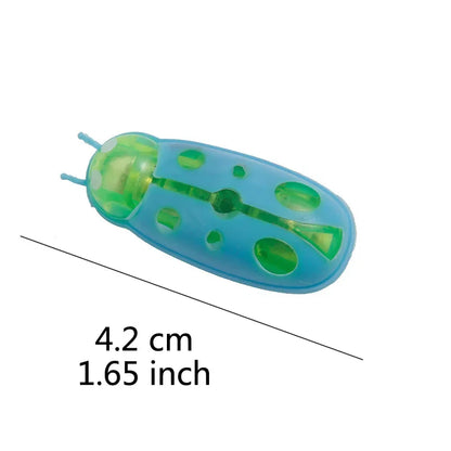 Funny Electric Bugs Catnip Toy Automatic Tunnel Mini Robot Bug Vibration Insect Toys For Cats Battery Operated Cockroach Ladybug Beauty World Shop