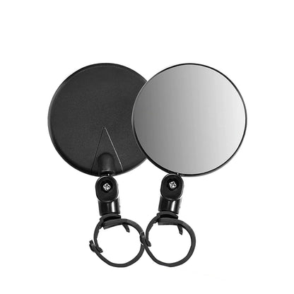 2PCS Bicycle Rearview Mirror 360 Degree Adjustable Rotatable Universal Cycling Handlebar Rear View Mirrors for MTB Road Bike Beauty World Shop