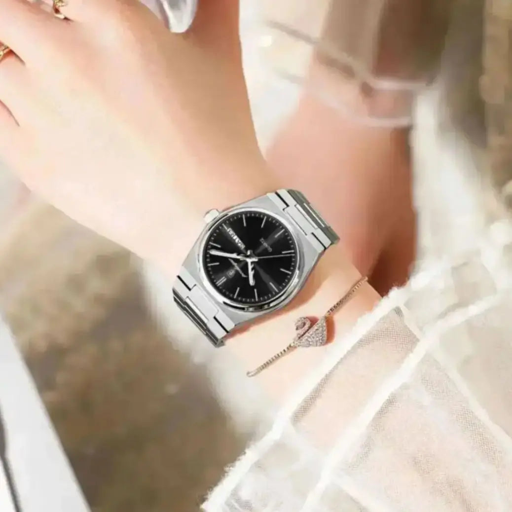 POEDAGAR Elegant Woman's Watch Date Week Waterproof Luminous Ladies Clock Quartz Stainless Steel Fashion Watches For Women Reloj Beauty World Shop
