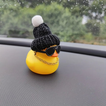1PC Cute Black Knitted Hat and Sunglasses Car Accessories, Car Decorations, Festival Gifts Beauty World Shop