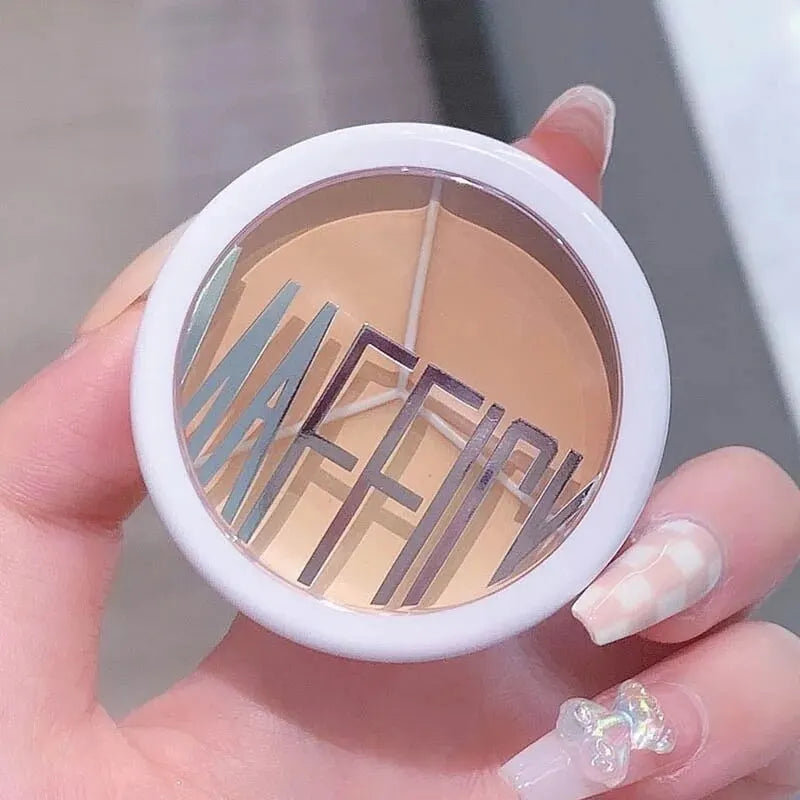 3-Color Concealer Palette Professionally Covers Dark Circles Around Eyes and Face Beauty World Shop