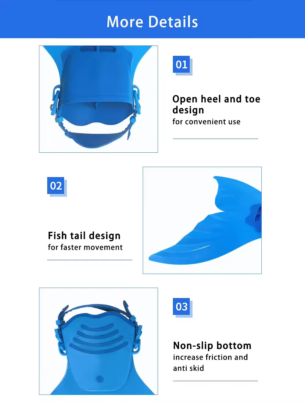 Mermaid Monofin, Swim Fin for Kids Mermaid Tail Girl Snorkel Fins Swim Flippers Full Foot Water Sports Enthusiasts Diving Fins Beauty World Shop