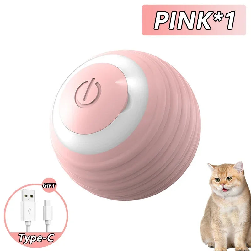 Spin Ball Things for Cats Toys Electric Interactive USB Charging Cat Ball Toy Cat and Dog Accessories Pet Cat's Supplies Home Beauty World Shop