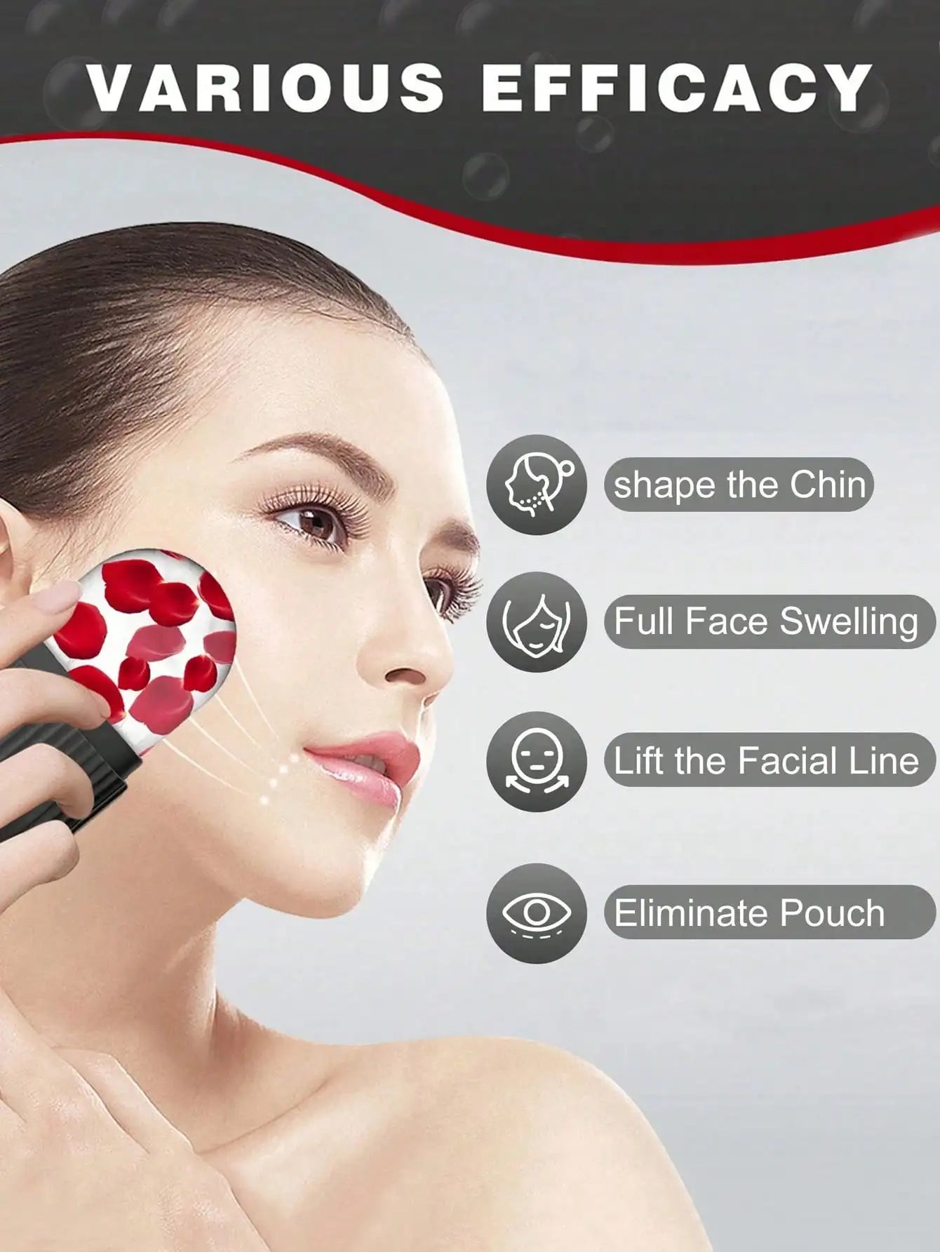 Three-piece ice surface roller set - Facial skin care ice roller set, facial massage tools, silicone ice surface roller, gua sha Beauty World Shop