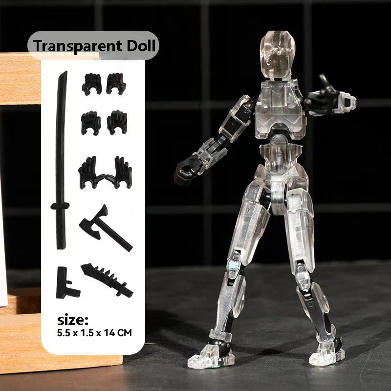 3D Multi-Jointed Movable Shapeshift Robot Joint Dog Creative Printed Mannequin Dummy Action Model Doll Toys for Children's Gifts Beauty World Shop