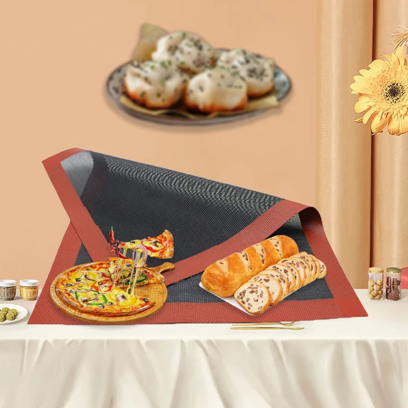 30X40cm Silicone Grill Mat Baking Tray Breathable Cookie Bread Mat Oven Microwave High Temperature Baking Kitchen Tools Beauty World Shop