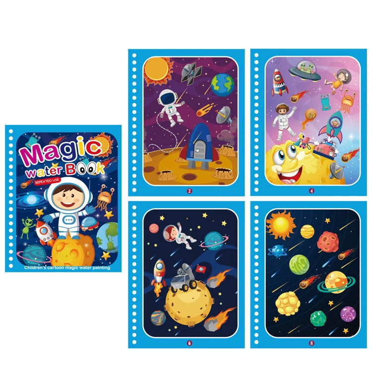 NEW Kids Magic Water Drawing Books Coloring Books Painting Toys for Kids Birthday Christmas New Year Gift for Boys and Girls Beauty Fashion