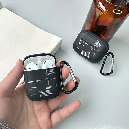For Aipods Case Fits Perfectly tpu  Apple Earphones black Case for Airpods 1 2 3 Pro 2 Case Cover With Keychain