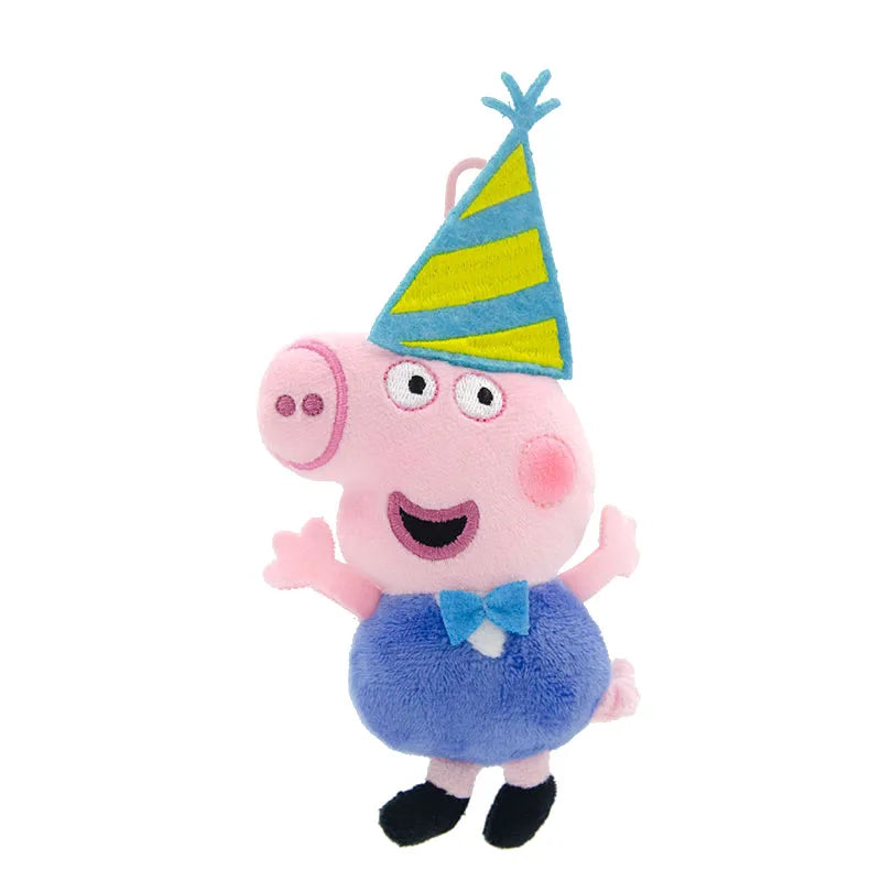 Genuine Peppa Pig George Stuffed Plush Toys High Quality Keyring Hot Cartoon Animal Keychain Doll Pendant Kids Christmas Gifts Beauty World Shop