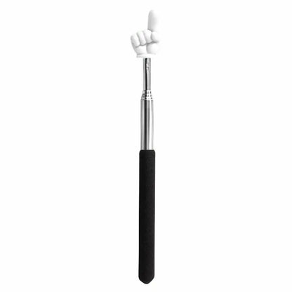 Steel Teaching Pointer Telescopic Rod Finger Design Teaching Stick Finger Reading Sticks Tools School Office Supplies Beauty World Shop