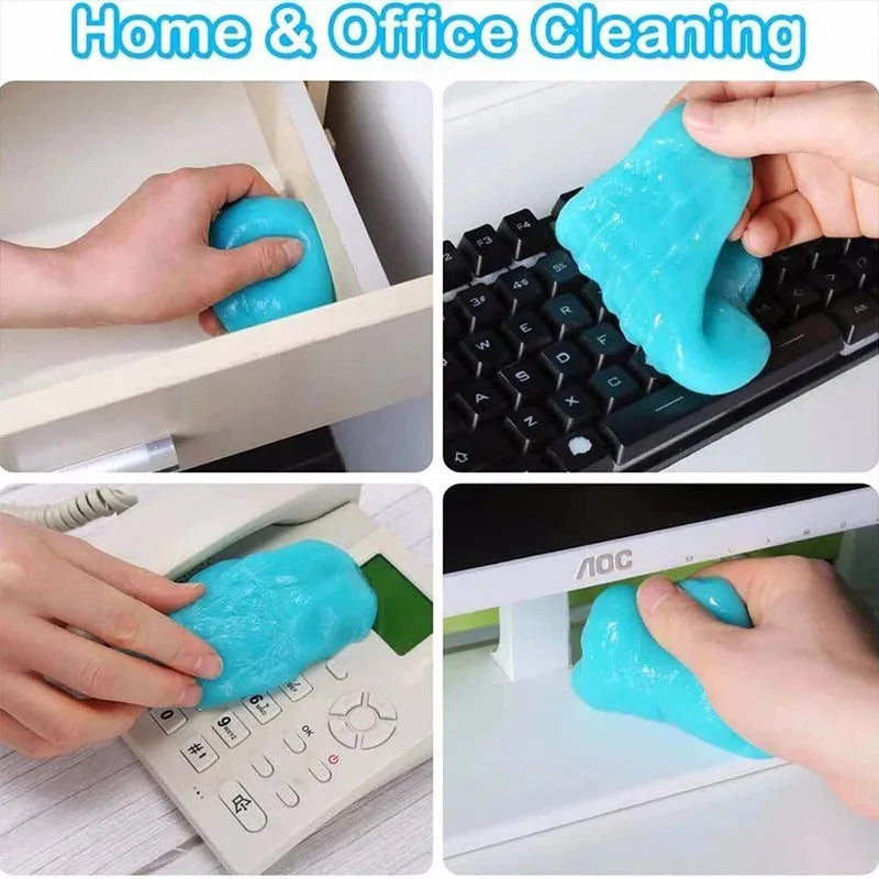 Car Cleaning Gel Slime Magic Mud Auto Interior Computer Keyboard Dirt Clean Dust Remover Gel Car Wash Interior Cleaning Tools Beauty World Shop