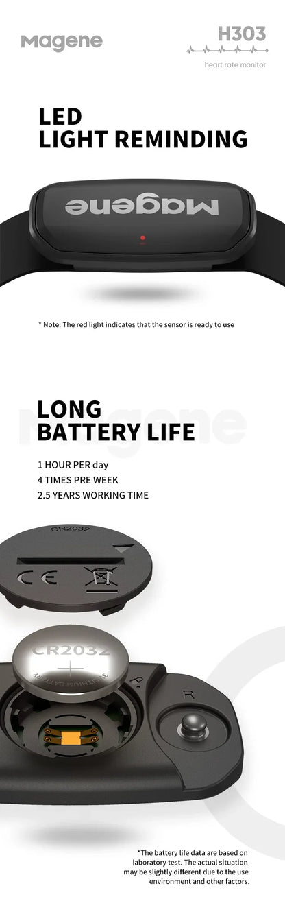 Magene H303 H64 Heart Rate Monitor Mover Sensor Dual ANT Bluetooth With Chest Strap Cycling Computer Bike Wahoo Garmin Sports Beauty World Shop
