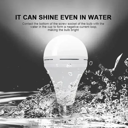 LED Rechargeable Light Bulb 7w 9w 12w 15w 85-265V Emergency Bulb Portable Hanging Camping Lamp for Tent Home Power Failure Porch Beauty World Shop