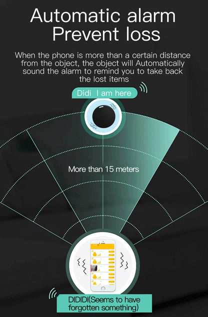 Mini GPS Locator AntiLost Alarm Wallet Keychain Smart Tag Bluetooth-Compatible Tracer Keychain Dog Pet Child Tracker Key Finder Beauty World Shop